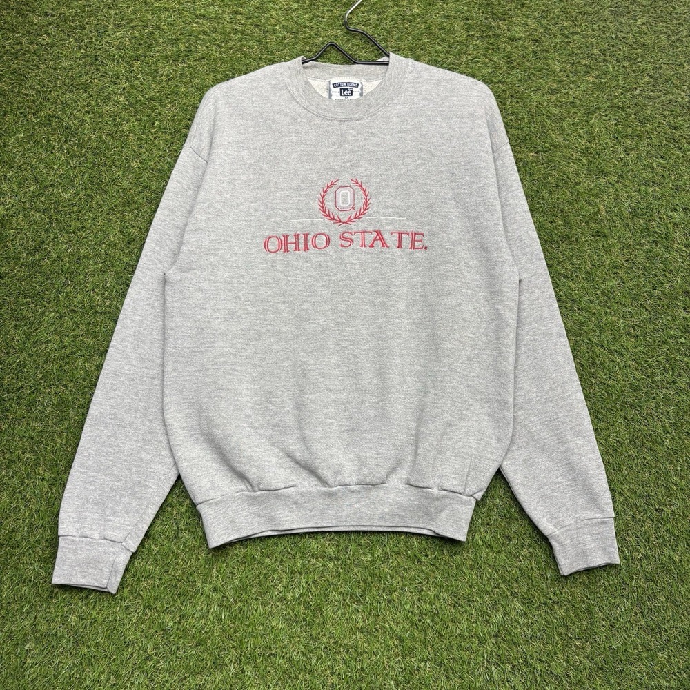 Ohio State Buckeyes Sweatshirt Mens Medium OSU USA Made Sportswear 90s Vintage